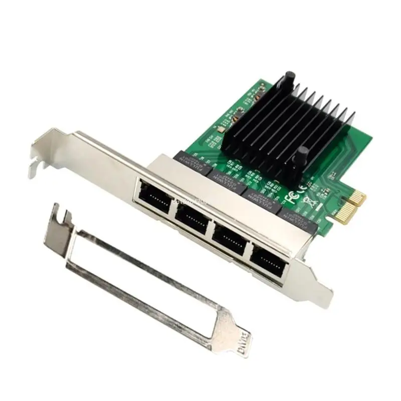 

PCIe Card Gigabit Ethernet Adapter 4xRJ45 Supports for Windows L Dropship