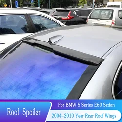 For BMW 5 Series E60 520 525 528 2004-2010 Rear Window Roof Spoiler Lip Car Rear Spoiler Wings ABS Plastic Body Kit Accessories