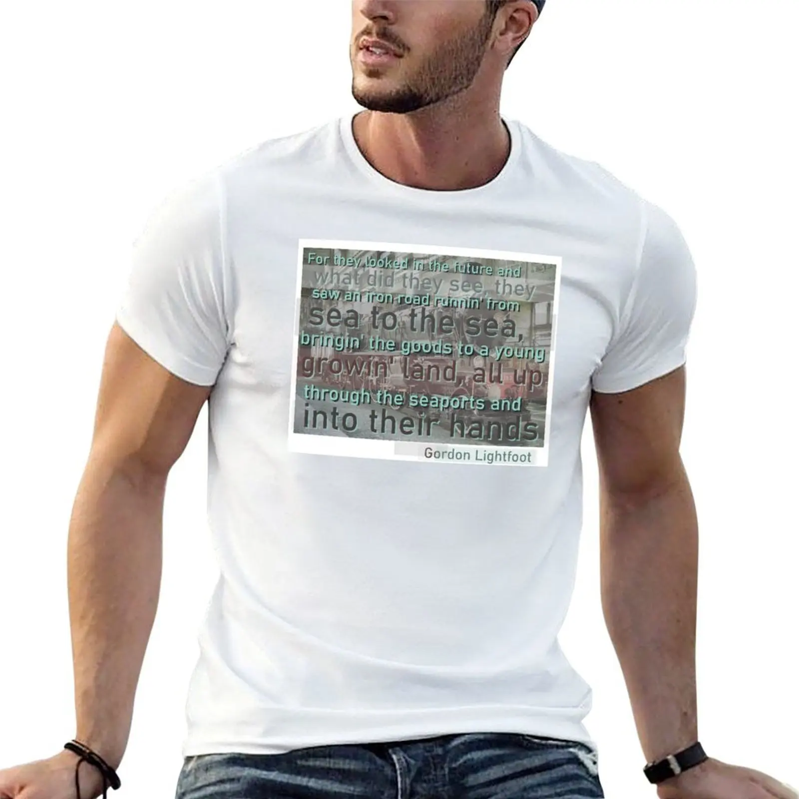 

Canadian Railroad Trilogy T-Shirt man t shirts for men casual t shirts for man pack white man t shirts for men T-shirt
