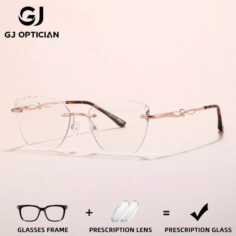 

GJ OPTICIAN текстура кошачий глаз очки по рецепту женские очки с защитой от синего света антибликовые фотохромные очки для близорукости
