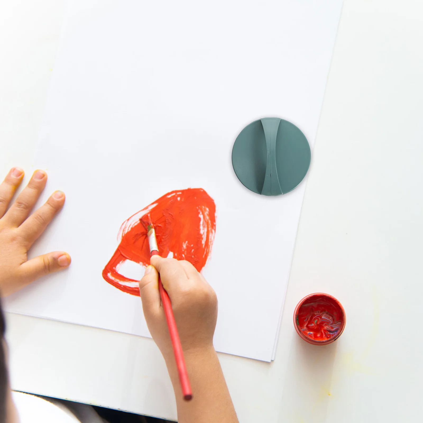 

10 pcs Printmaking Plastic Round Plate For Art Craft Diy Tool Painting Supplies Stamping Printing Accessories