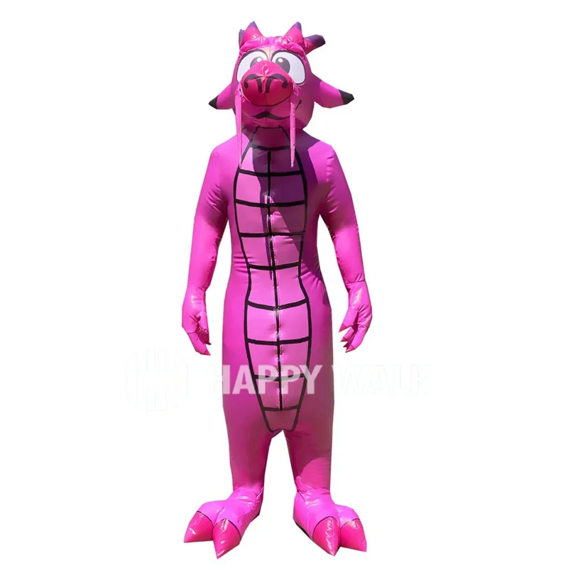 Inflatable Mushu Costume Realistic Cute Dragon Costume for Cosplay Party Halloween Clothing Inflatable Dress Up Suit