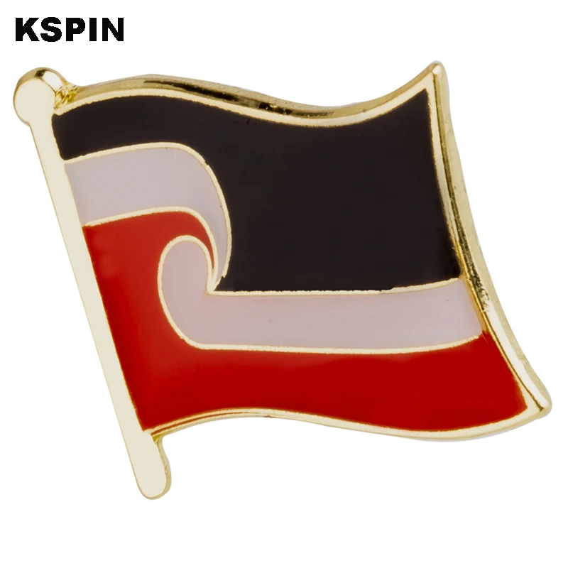 Maori Friendship  Flag Badge Brooch Natinal Lapel Pins Flag Lapel Pins Country Flag Badge  XY2352