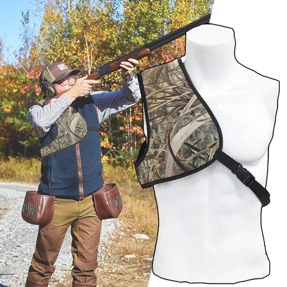 

Tactical Shoulder Pads Airsoft Protective Shooting Shock-Absorbing Pad with Adjustable Strap for Outdoor CS Sports Range Hunting