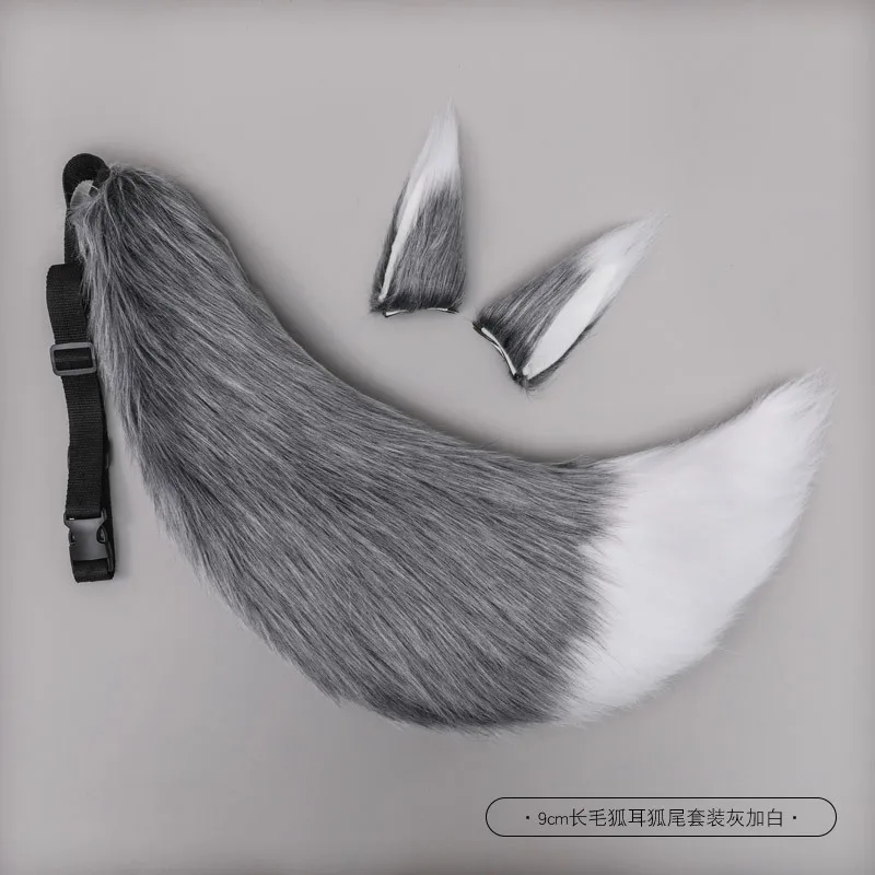 Neues Damen-Stirnband mit Kamel-, Schwarzen-, Tier-, Fuchs- und Plüschohren, Plüschschwanz, Cosplay, Lolita, Niedliche Tropfen-Haarspange, Schwanz-Requisiten, Accessoires – Detail 8