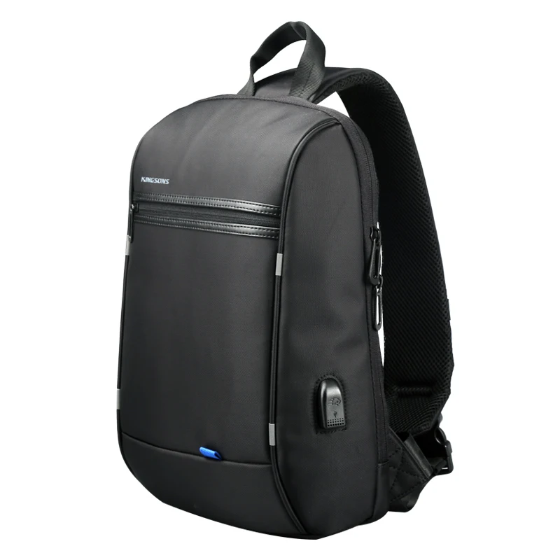 Imagem -03 - Kingsons Atualizado Waterproof Single Shoulder Laptop Backpack para Homens Uso Diário para Adolescentes Laptop Travel Business