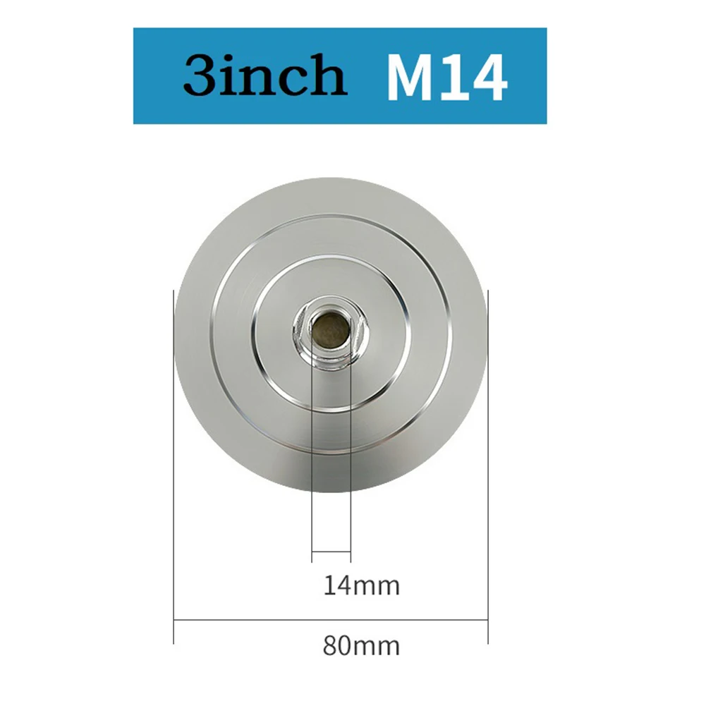 1PC Aluminum Backer Pad 4 Inch 100mm For M14 For M10 5/8-11 Thread Diamond Polishing Buffer Holder For Wet Dry Stone Concrete
