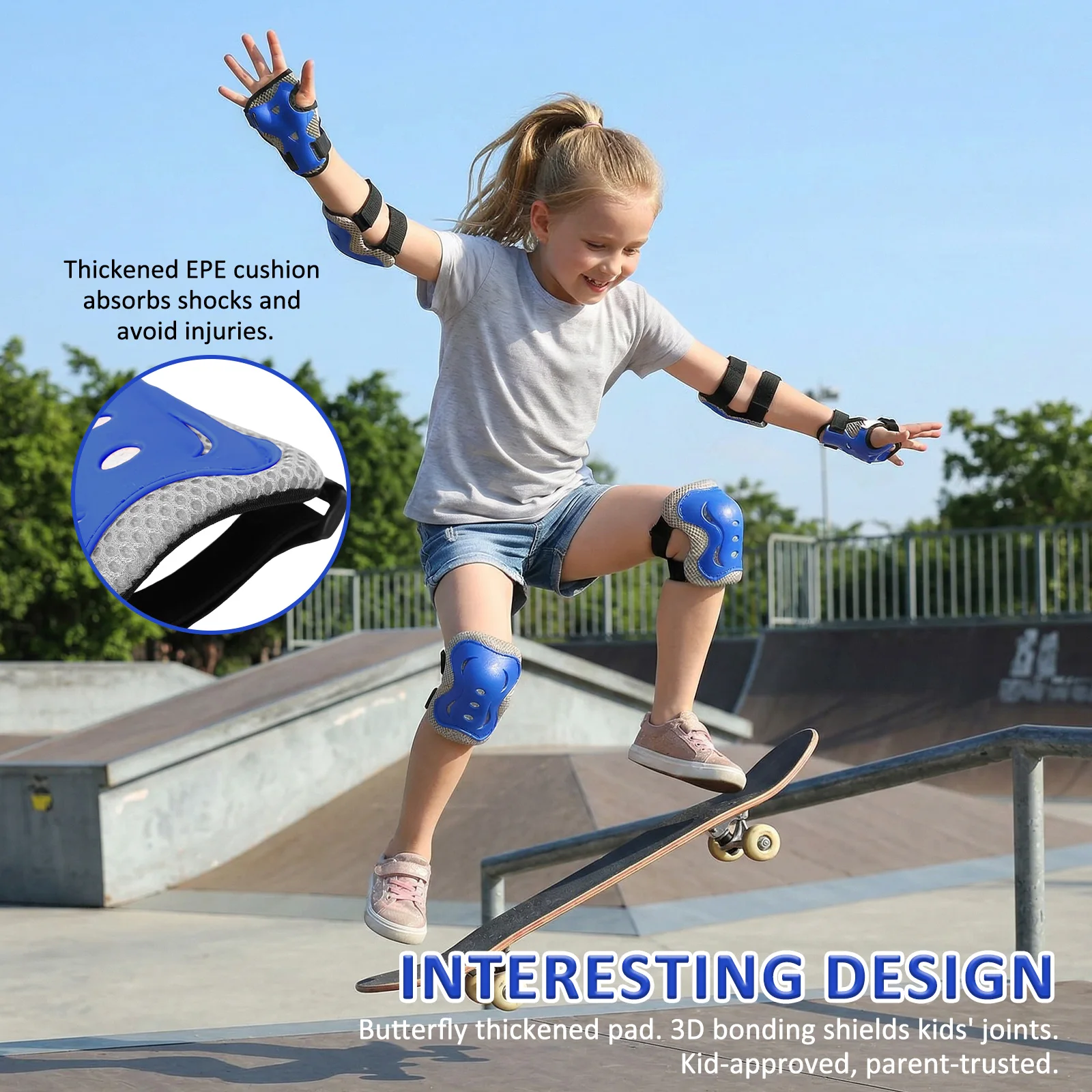 6'sı 1 arada Dizlikler ve Dirs - Cycling Protective Gear For Kids incelemesi ve fiyatı