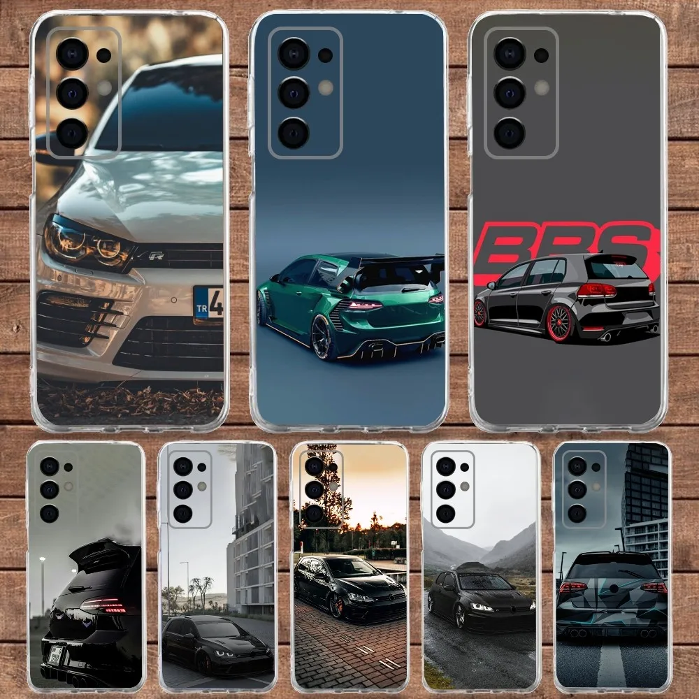 Sports Car G-Golf GTi Phone Case  For Samsung S30,S23,S21,S22,S20 Ultra,S20 FE lite,S10,S9,S8PIus Transparent Soft Cover