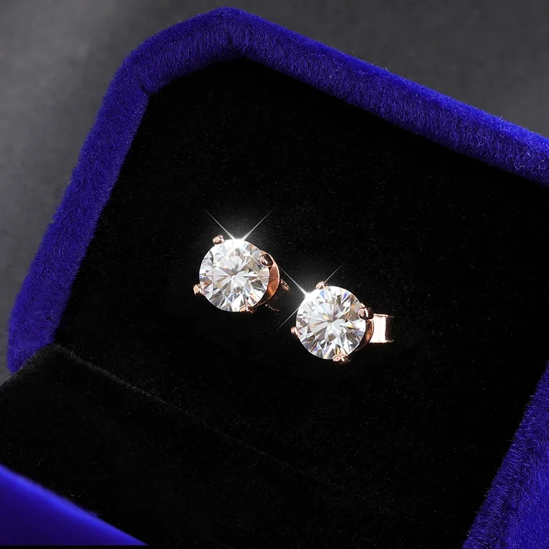 Thumbnail 4 - #9 Trending Moissanite Stud Earrings Right Now