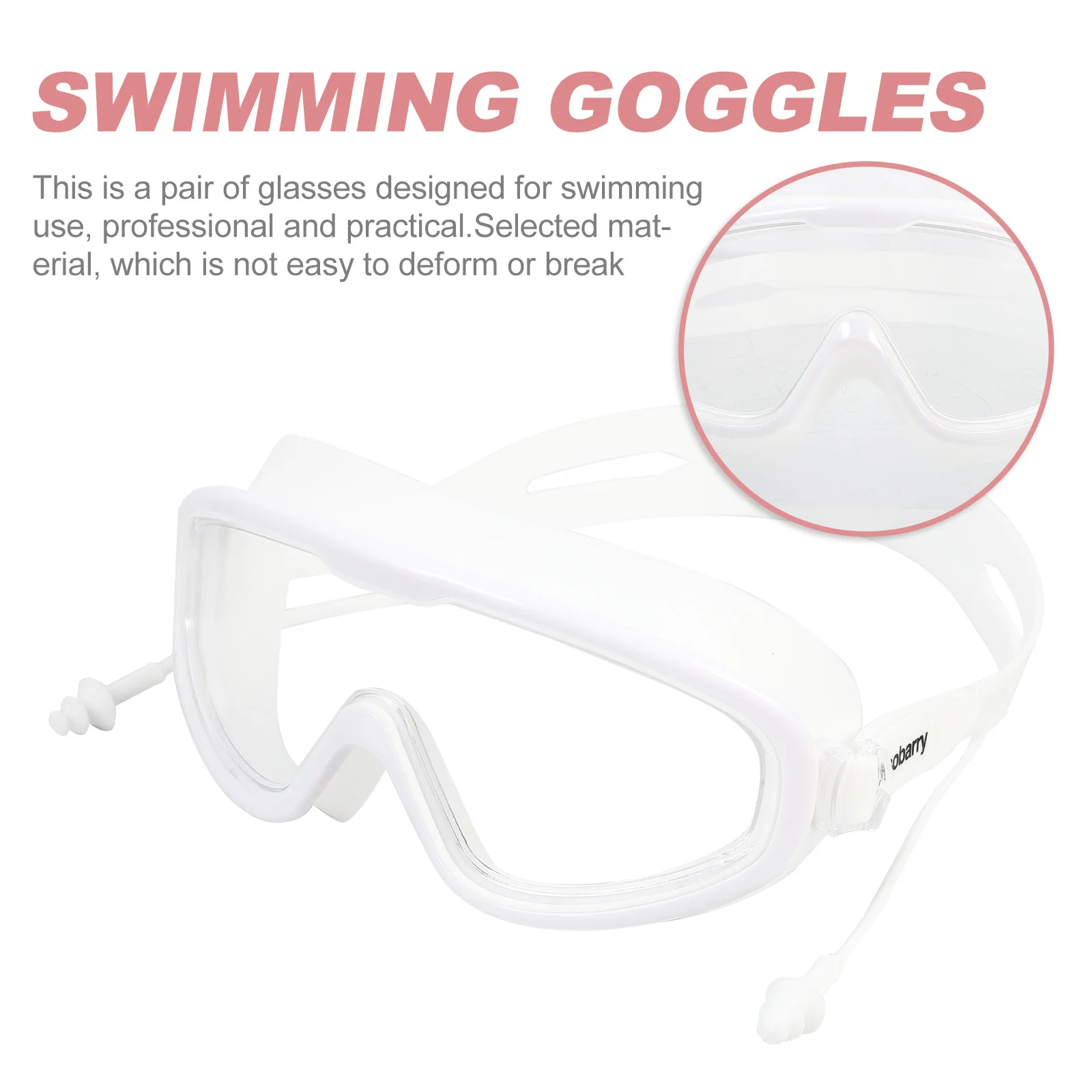 1 زوج نظارات السباحة الكبار مقاوم للماء مكافحة الضباب سيليكون نظارات السباحة زاوية واسعة قابل للتعديل معدات ملابس السباحة مريحة #5