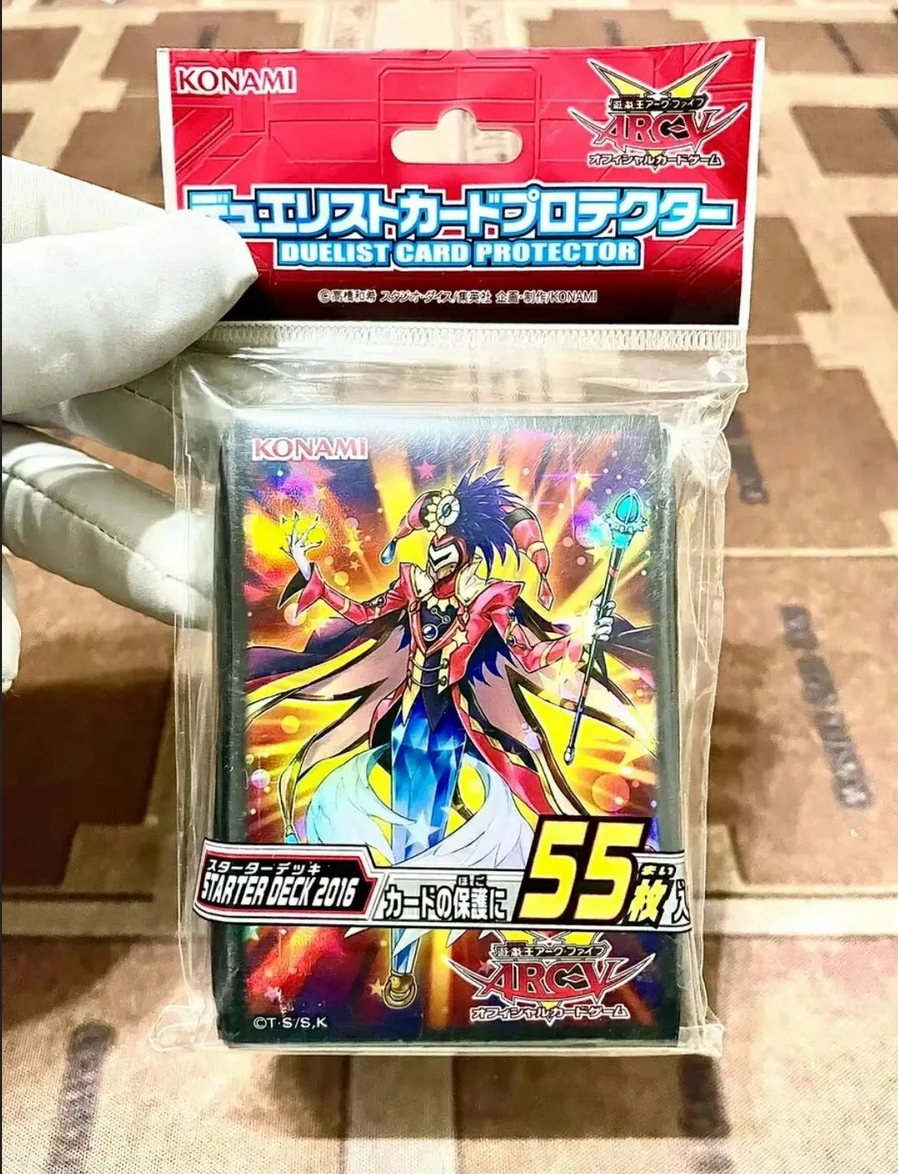 

55Pcs Yugioh KONAMI Duel Monsters Performapal Sleight Hand Magician Collection Official Sealed Duelist Card Protector Sleeves