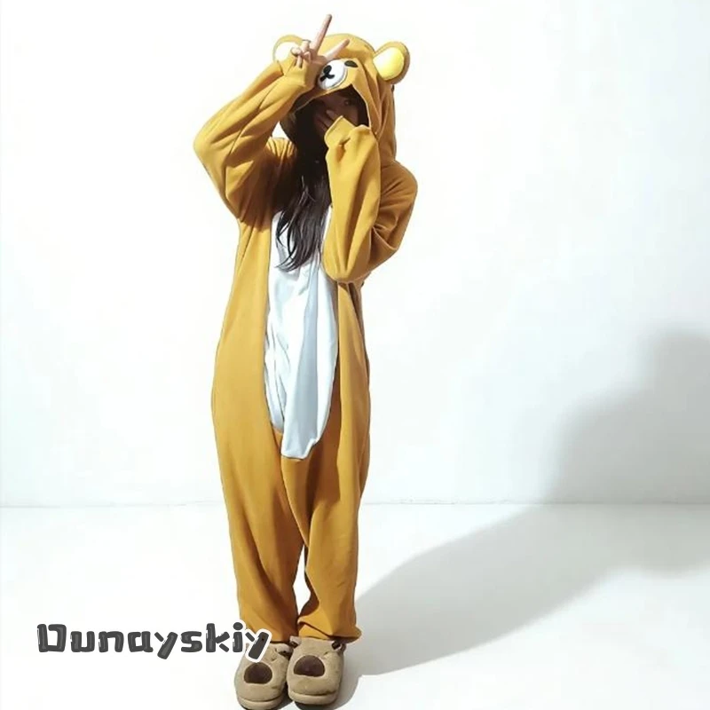

aBc01Halloween Adult Anime Cat Eevee Pajamas Pijama Cosplay Costumes 7 Styles KAWAII Onesie Halloween Disguise for Unisex Outfit