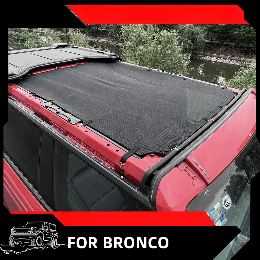 

Awnings Shelters Car roof Sunshade For Ford Bronco 4 door 2021 2023 cloth Shelter mesh fabric car accessories