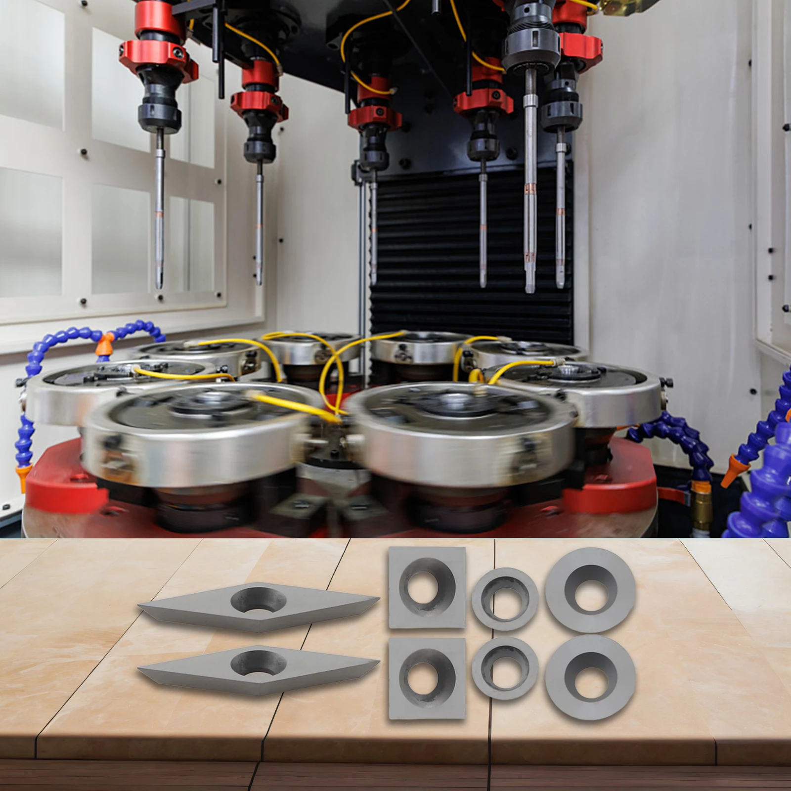 

8Pcs Carbide Turning Tools Replacement Cutter Wood Lathe Tools And Screws Indexable Inserts CNC Metalworking Power Tools