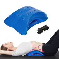 AA20-2X Lower Back Stretcher Foam Device ,Lumbar Support Device, Spinal Deck Pain Relief ,Lumbar Traction Cushion Blue