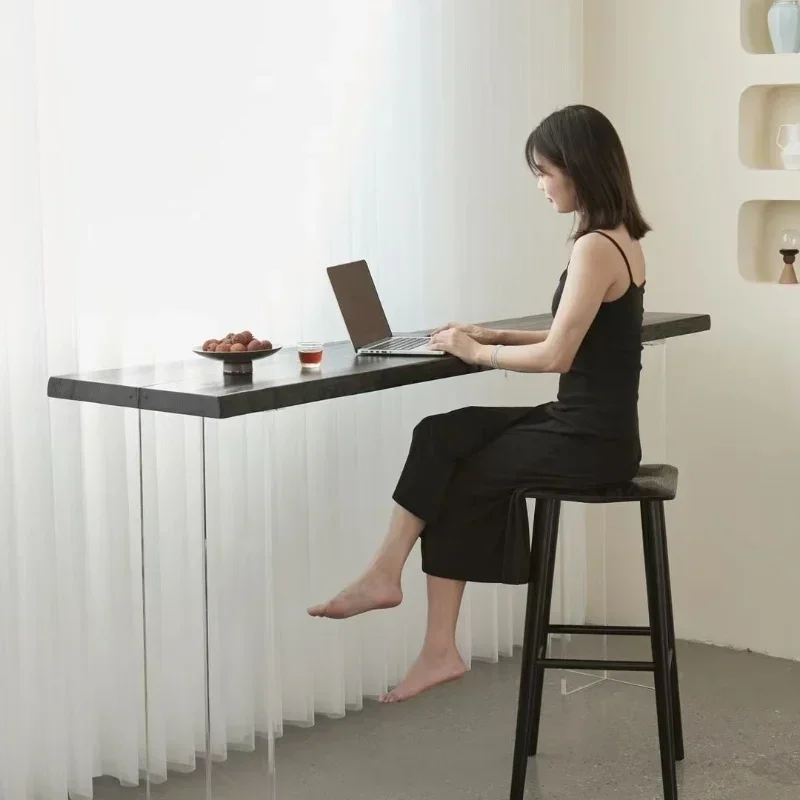 أثاث طاولة بار المنزل الحديثة مشروبات عالية مكافحة المطبخ الشمال النبيذ خشبية الطعام الدائمة Bartafel En Stoelen القهوة