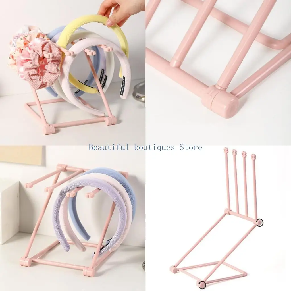

U4LF Headband Holder Foldable Stand Storage for Women Bow Hairband Organizers Headwear