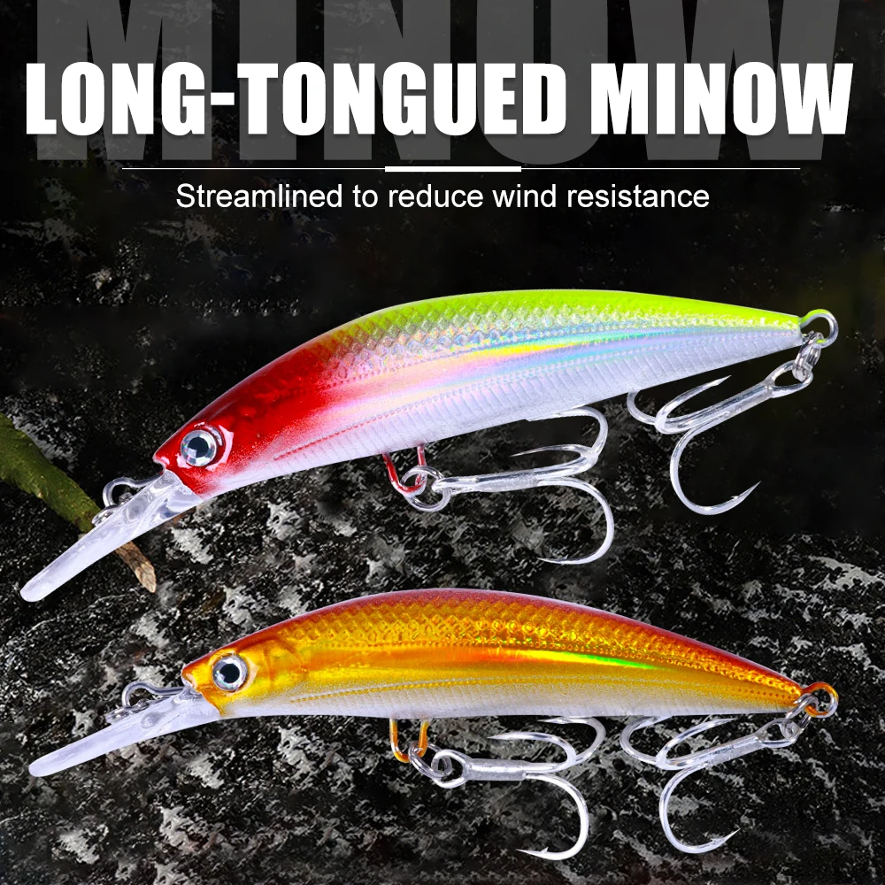 Señuelo Minnow hundimiento rápido 9cm – para trucha, lucio y lubina - imagen 2