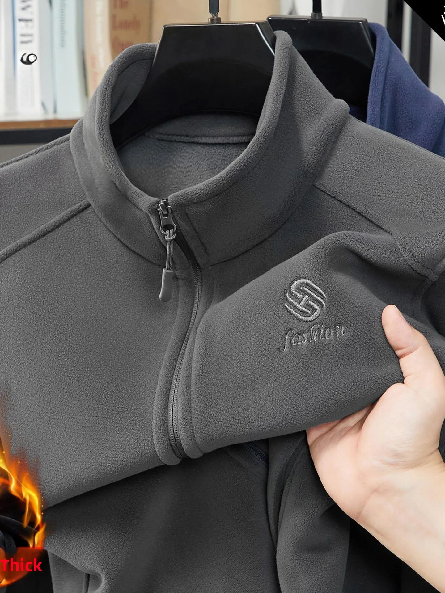 

Новая мужская куртка-бомбер с воротником-стойкой, теплая верхняя одежда, модная городская, из полиэфирного волокна, с длинными рукавами, на молнии