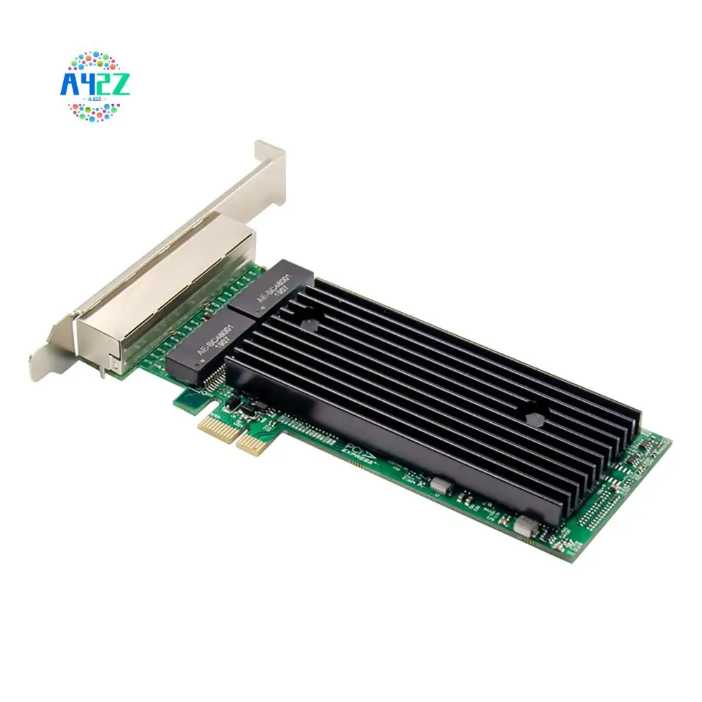 

A42Z-PCI-E 4-портовый сервер RJ45 1X Pcie X1 82576 Чип 10/100/1000 Мбит/с Lan Quad-Port Server Гигабитная сетевая карта