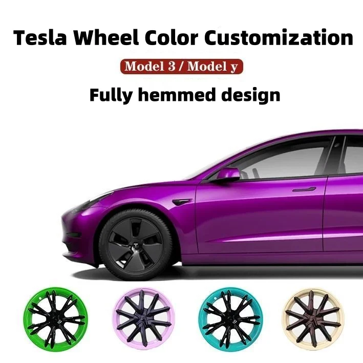 Tesla model Y hub Cap 19 inches Sports Model Hubcap Wheel hub Modification Auto Parts Car Decoration