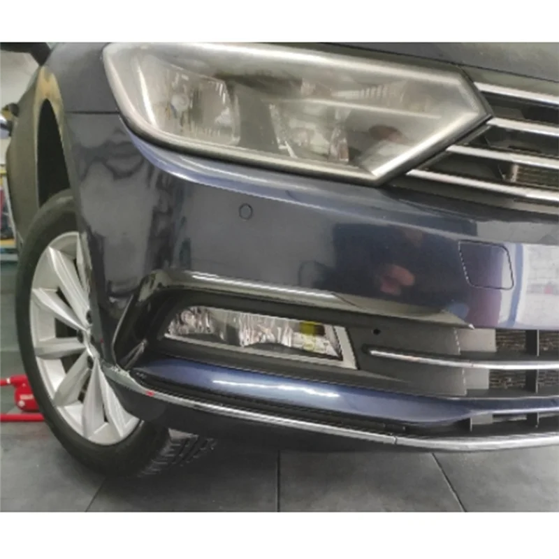 

Простой автомобильный передний бампер, сплиттер, спойлеры Canard, воздушный нож, объемная отделка для VW Passat B8 Variant R Line 2016-2020