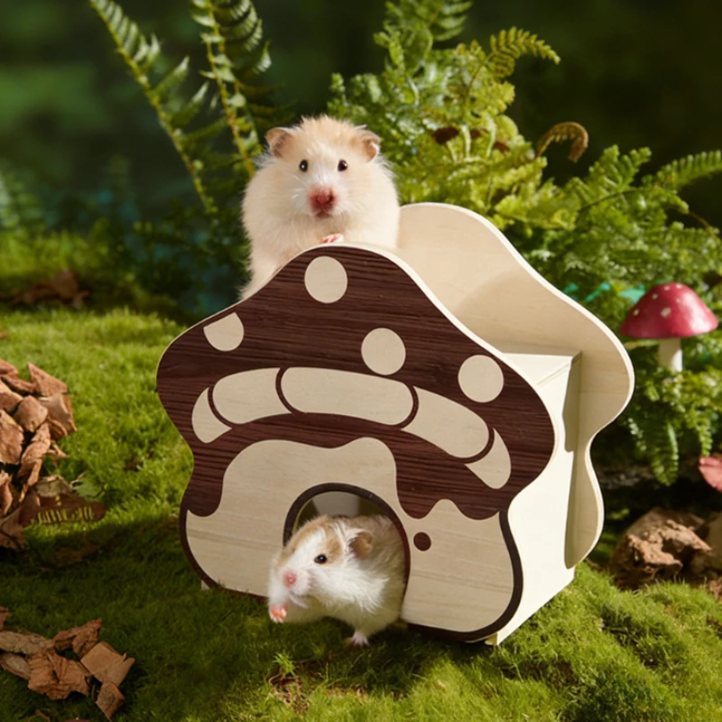 

Hamster Tunnel House Wooden Large Diameter Golden Hamsters Cage Tunnels Hamsters Hideout Tubes Tunnels Small Animal Habitat