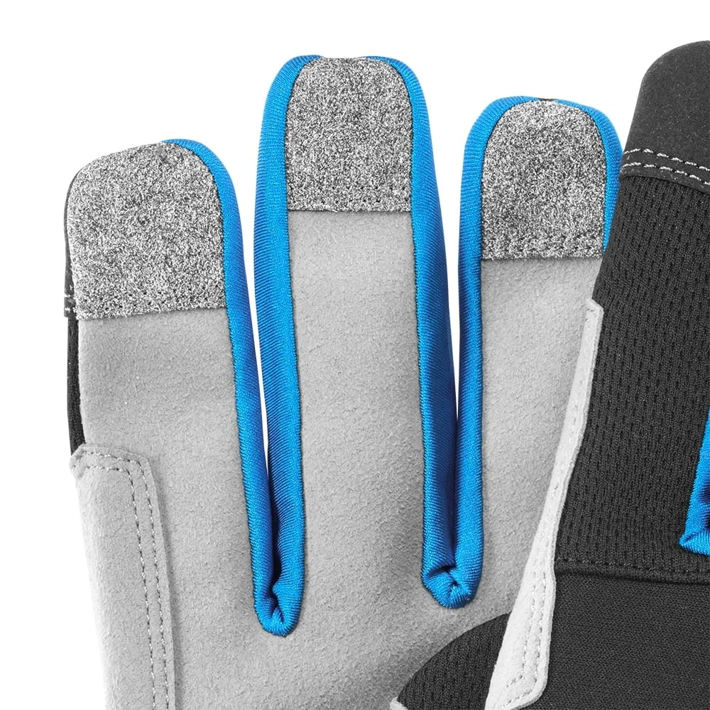 قفازات عمل متوافقة مع شاشة اللمس، أصفاد مطاطية من البوليستر قابلة للتنفس، تصميم مناسب للجنسين من ألياف لدنة قابلة للتمدد