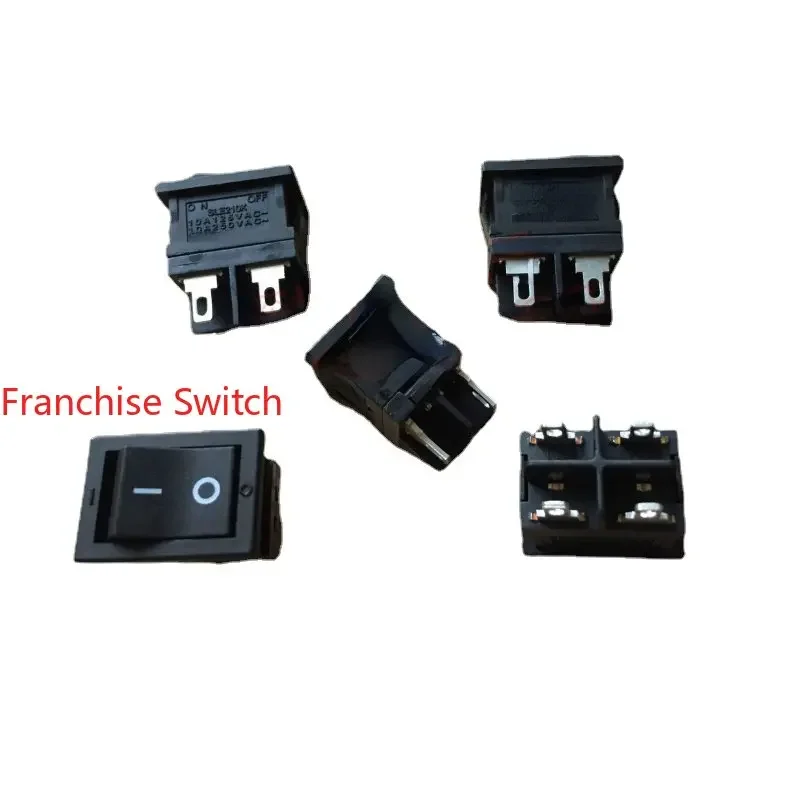 

10PCS SLE210K-9 Imported Ship Type Switch 4 Feet 2-speed Rocker 10A250V