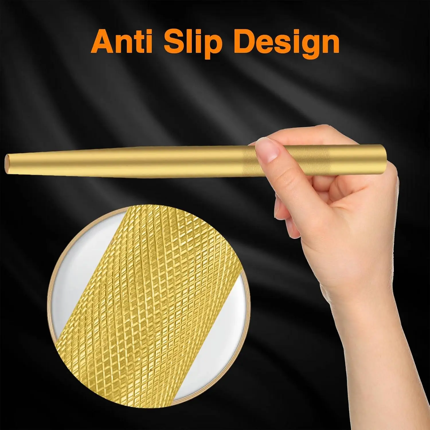 Brass Drift Pin Punch Set, Hand Tool Punches 3/8" to 5/8" & 3/4" Non-Marring Chisel for Vehicles and Home Use view 3