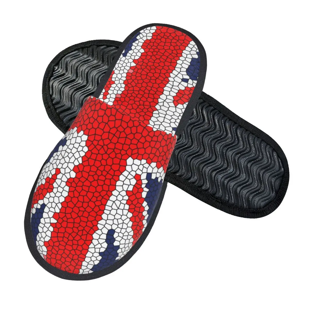 The Union Jack Flag Of The UK House Slippers Soft Warm Memory Foam Fluffy Slipper Custom Print Women Indoor Outdoor Shoes