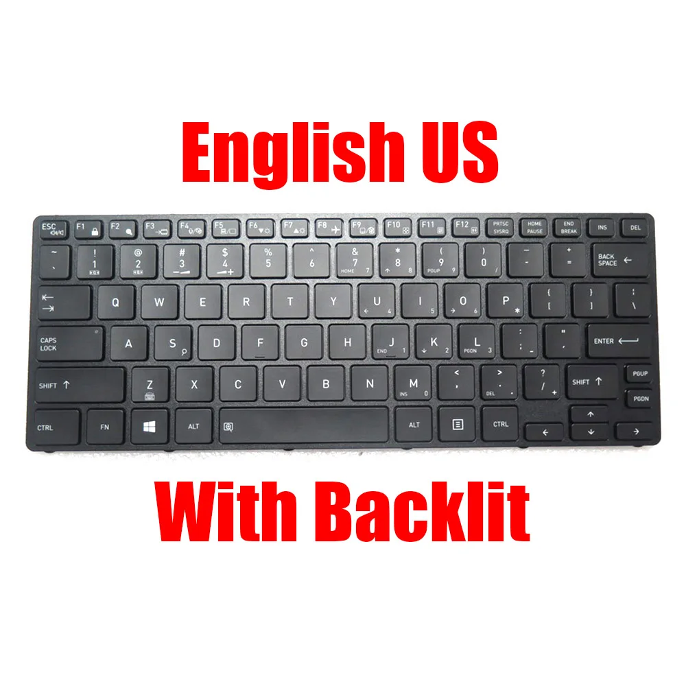 US TW Laptop Keyboard For DynaBook For Portege A30-E For Tecra A30-G A30-J English Traditional Chinese Black New