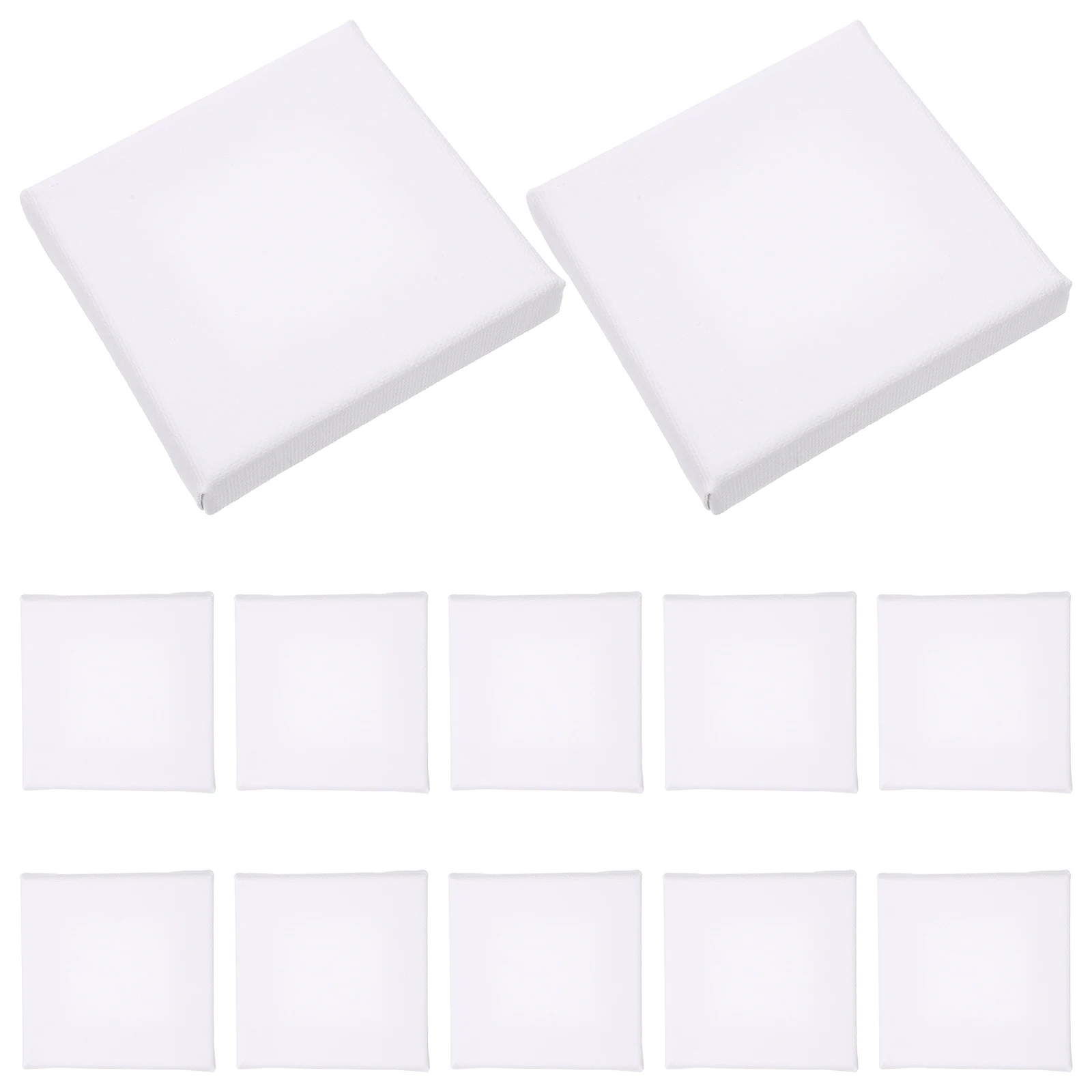 

12pcs Artist Painting Frame Canvas Boards Oil Painting Frames Square Shape DIY Wood Artist Blank Drawing Frames Portable Tools