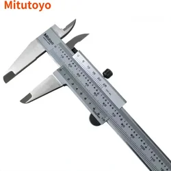 Mitutoyo-calibrador Vernier Digital de acero inoxidable, Micrómetro de precisión de 150mm, 200mm, herramientas de medición, 0,02