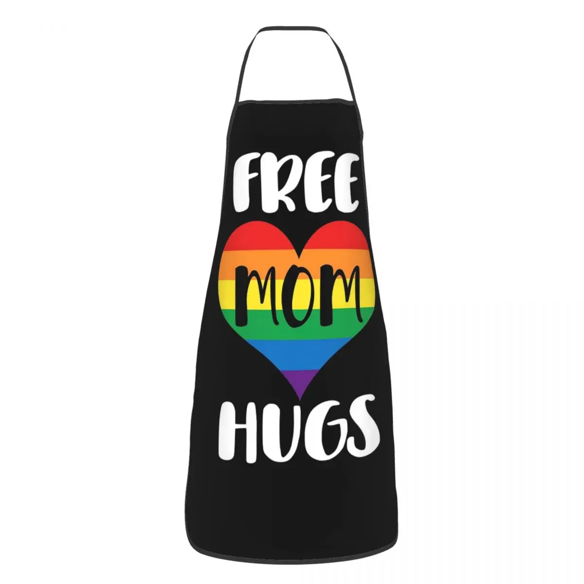 Free Mom Hugs Aprons Chef Cooking Baking Tablier Sleeveless Bib Kitchen Cleaning Pinafore for Women Men Painting