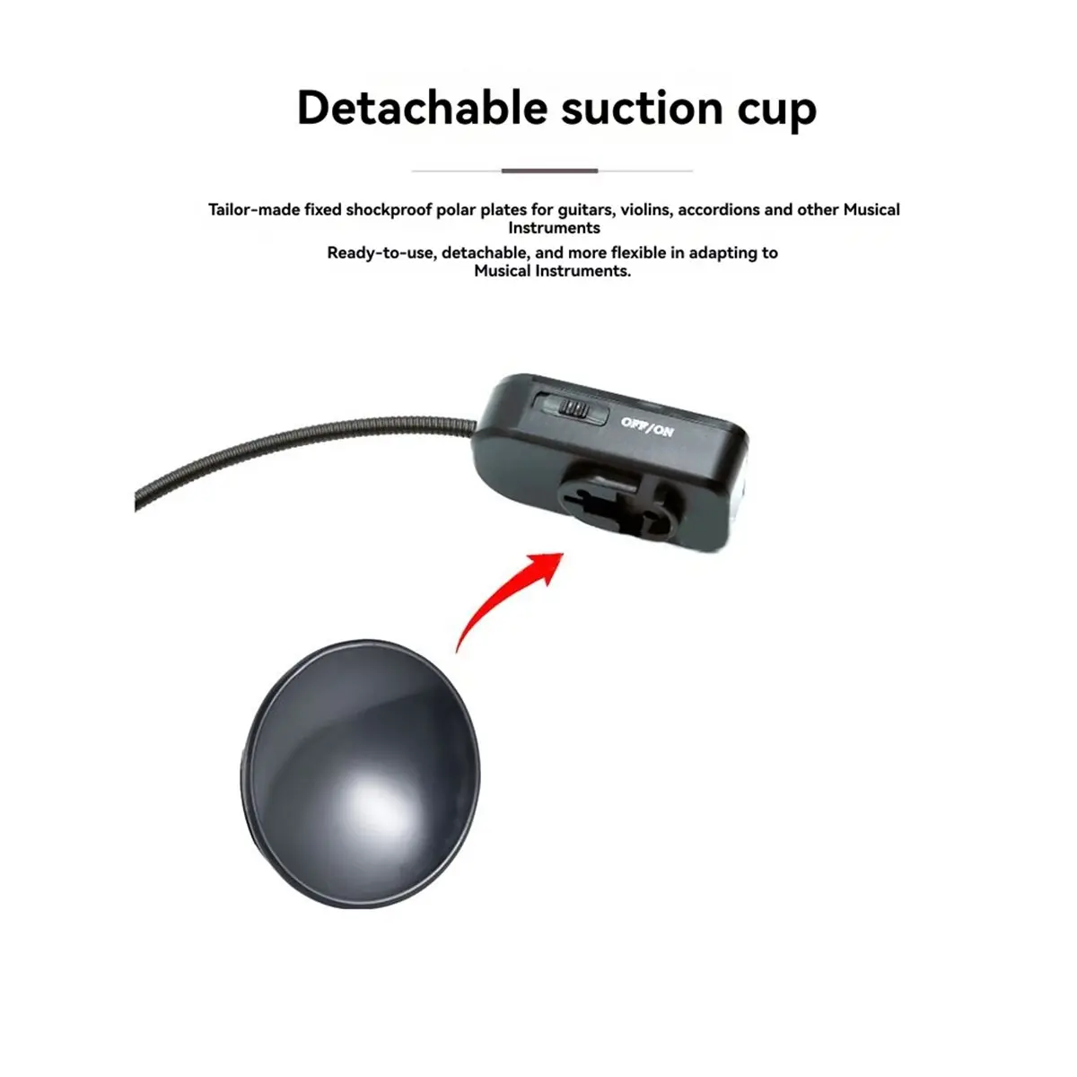 

2.4G Wireless Microphone System for Instruments Guitar Violin Accordion Cello Zither for Stage Performances & Live Shows