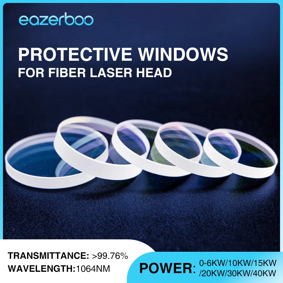 Raytools عدسة الليزر 24.9x1.5 27.9x4.1 30x5 Raytools الليزر عدسة زجاجية واقية لرأس الليزر BM11 آلة القطع بالليزر