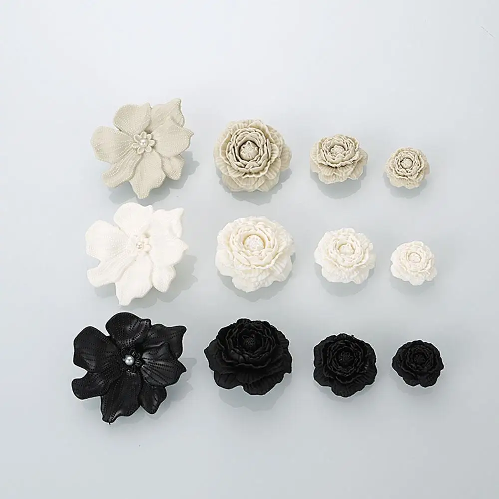 8PCS 호이 참 세트 구멍 신발 버클 DIY 버블 슬라이드 샌들 신발 꽃 장식 3D 꽃 신발 장식 액세서리