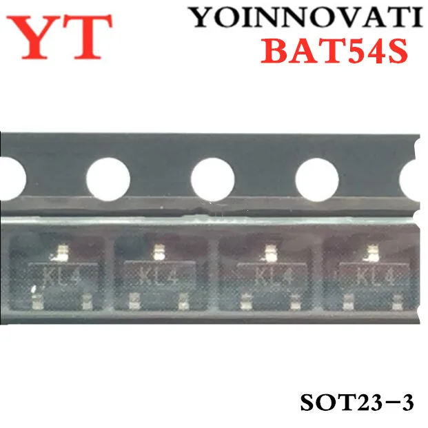 100pcs/lot  BAT54S BAT54 KL4 SOT23 IC best quality.