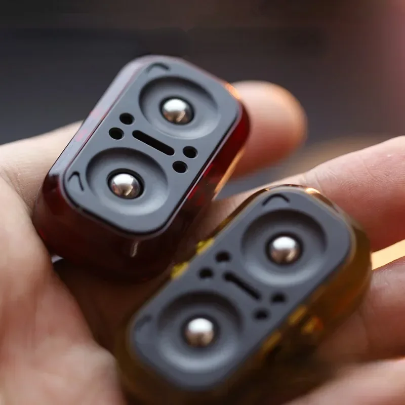 Eulen-Magnetkarten zum Stressabbau, Fidget Slider mit Fingerspitzen-Gyroskop zur Angstlinderung, mechanischer Slider-Spinner-Spielzeug