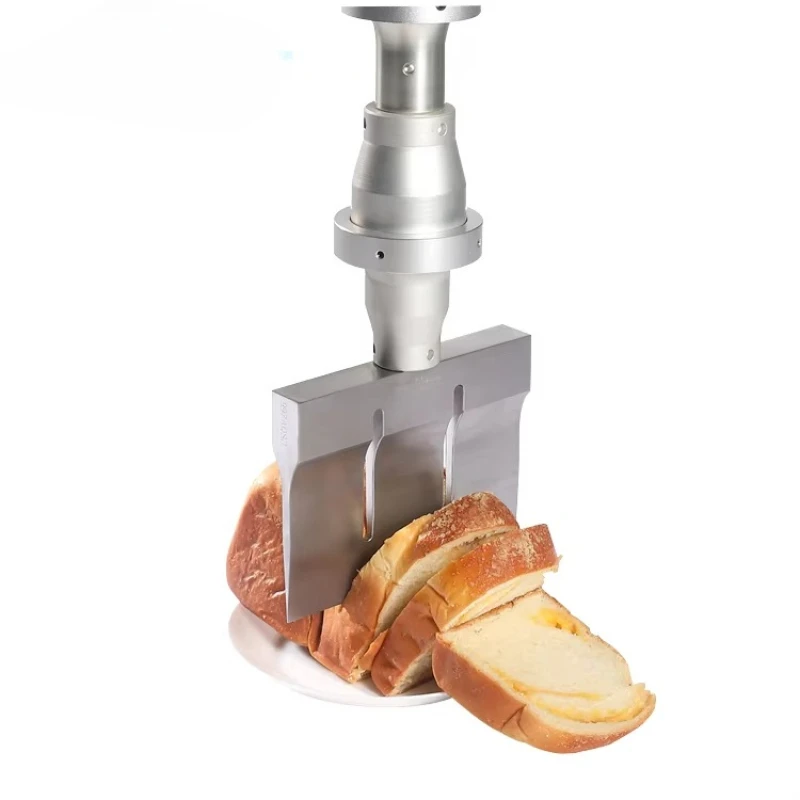 

20khz Meat Pastry Cake Cheese Toast Candy Round Food Cut Knife Blade Ultrasonic Cutting Machine