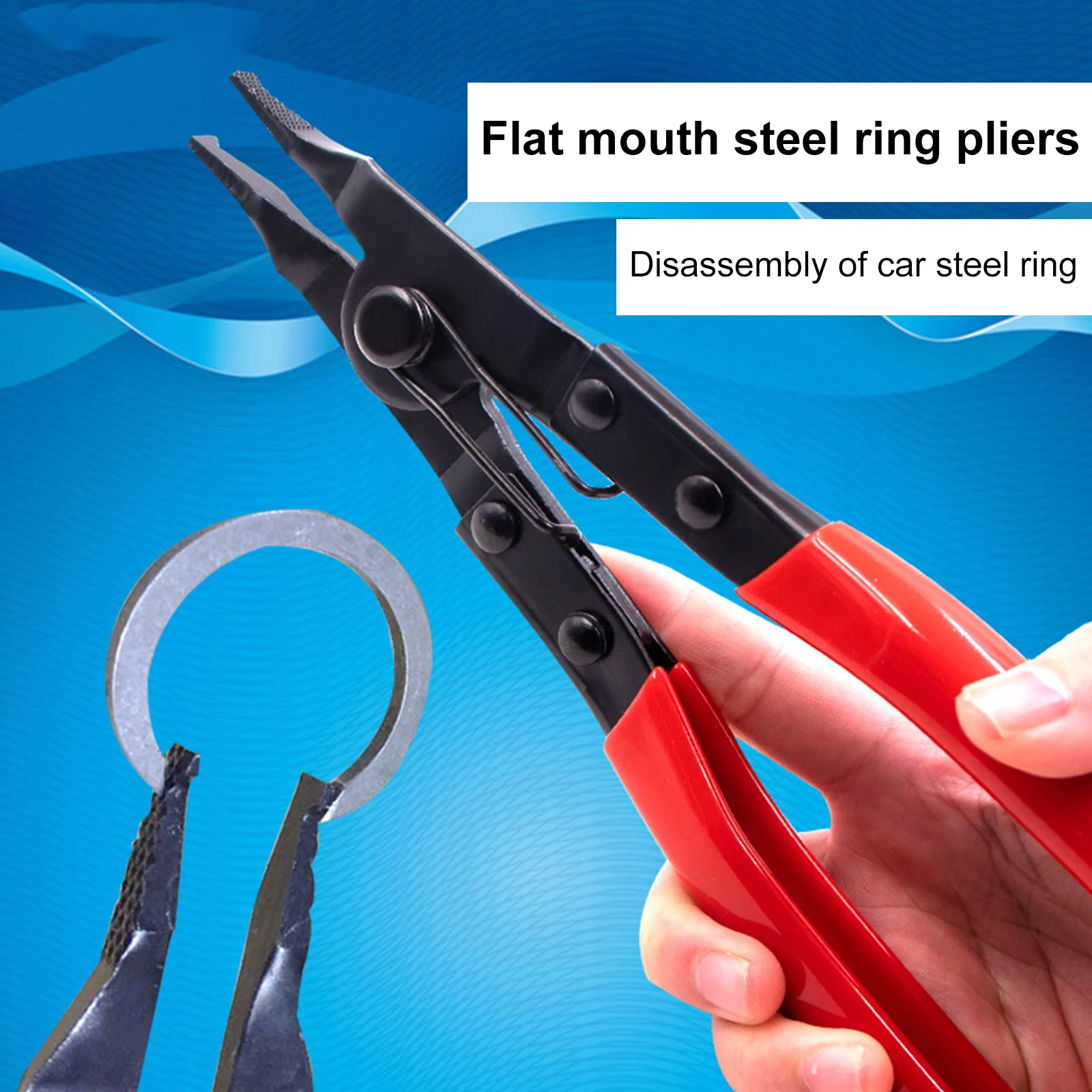 Repair Auto Automatic Transmission Flat Rim Pliers Circlip Pliers Flat Jaw Pliers Flat Head Retaining Ring Pliers Tool