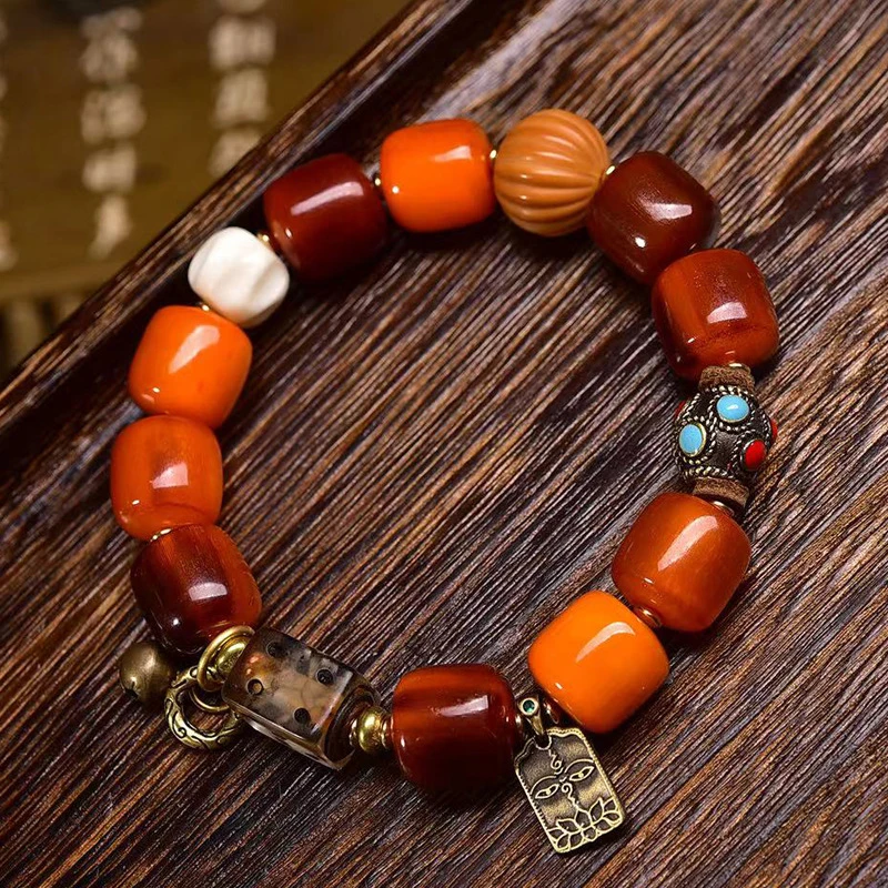 gold-plated-bucket-beads-mountain-bracelet-tibetan-buddhist-material-dice-nepalese-copper-bead-accessories-brac