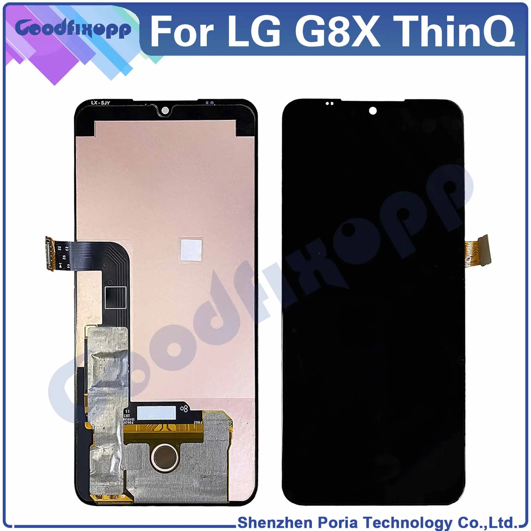 For LG G8X ThinQ LM-G850 901LG LCD Display Touch Screen Digitizer Assembly Repair Parts Replacement