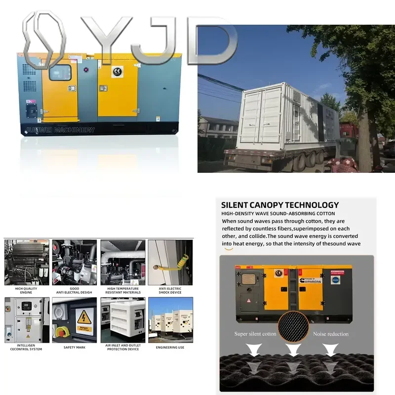 China Factory Price High Quality Open Frame Weichai Yuchai Generators 50kw 60kw100KW with ATS and 24V DC Electric