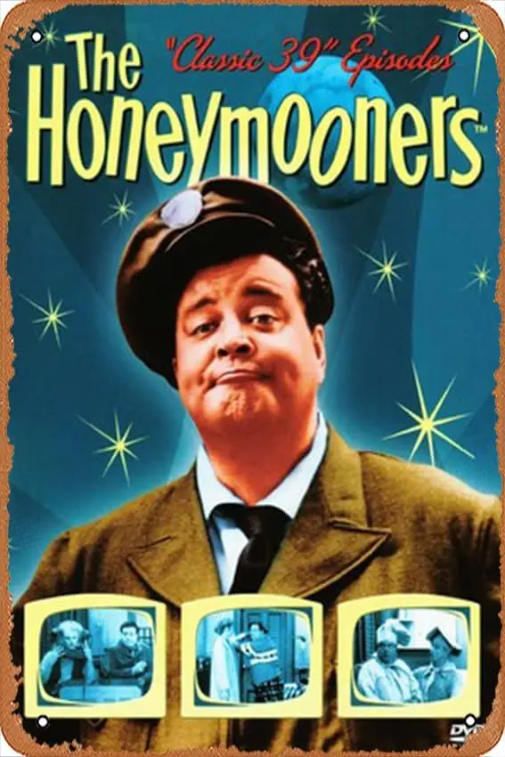 Vintage Movies Tin Signs The Honeymooners Celebrity Poster Film Television Poster Retro Gift Karaoke Man Cave Bars Cafes Decor V