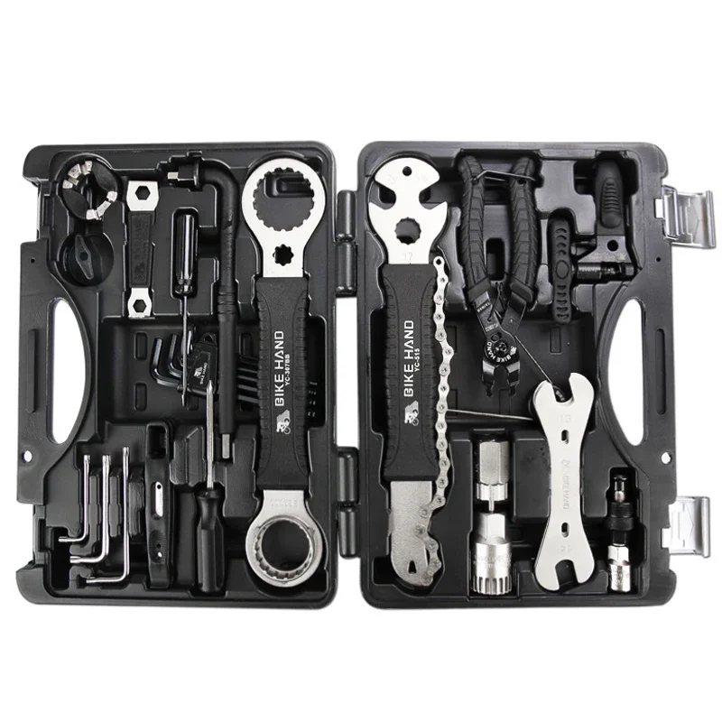 YC-721 Bicycle Repair Tools Kit Box Set Multi MTB Tire Chain Repair Tools Spoke Wrench Kit Hex Screwdriver Bike Tools