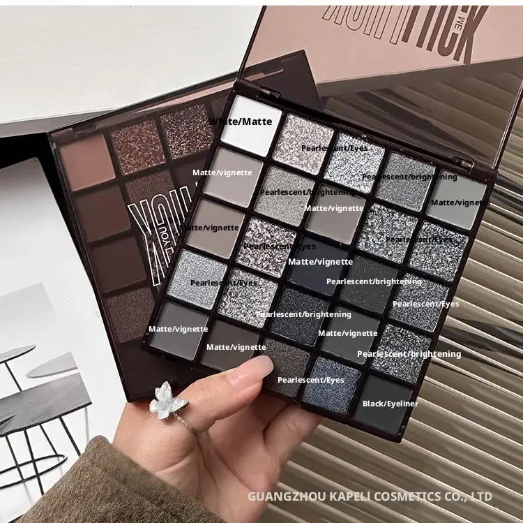 ブラックライト Star25 色アイシャドウプレートスモーキーメイクダークダークセメントクロスボーダーメイクアッププレート黒卸売 Y9L6