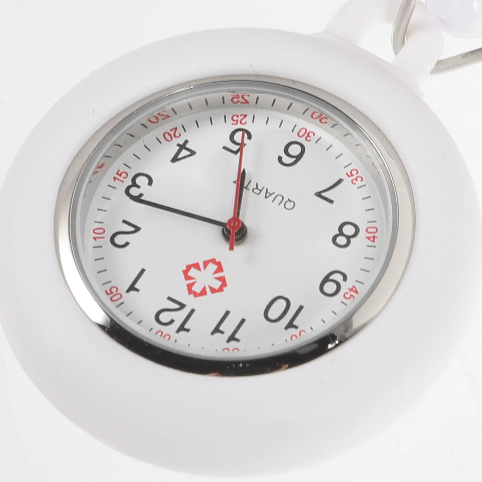 

Retractable Nurse Watch Clip on Flower Design Exquisite Detail Practical Portable Gift for Doctors Medical Students